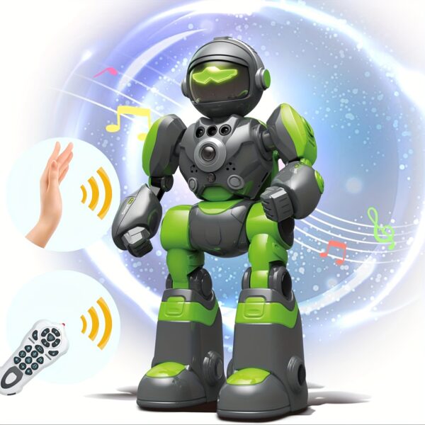 FUUY Children's Toy Robot, Programmable Robot, Remote Control Intelligent Reply, Walking And Dancing Robot, Adjustable Volume, Magical Voice Robot, Birthday Gift - Image 17