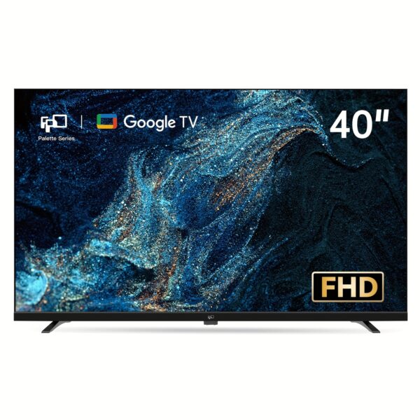 FPD 40 Inch Smart TV Google TV 1080p Full HD, With Built In Google Play And Google Cast, HDR 10, Audio, Voice Remote, Streaming Live TV ( Palette Series, CG40-P3, Model 2025 )