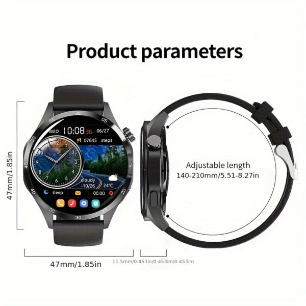2025 New NFC Smart Watch For Men GPS Motion Trajectory 360*360 HD Screen AI Voice Wireless Call Smartwatch Sports Watch For Men Father'S Day Gift - Image 2
