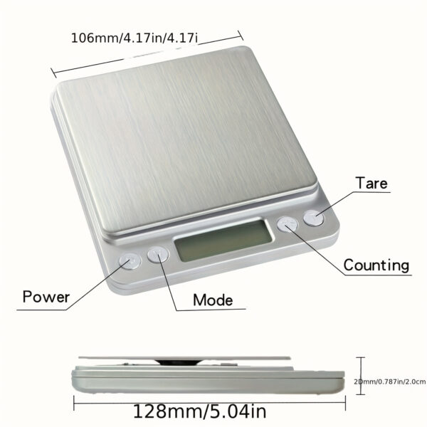 Digital Weight Scale Kitchen Jewelry Golden Grain Food MiniSize Gram 2000g X 0.1g - Image 2