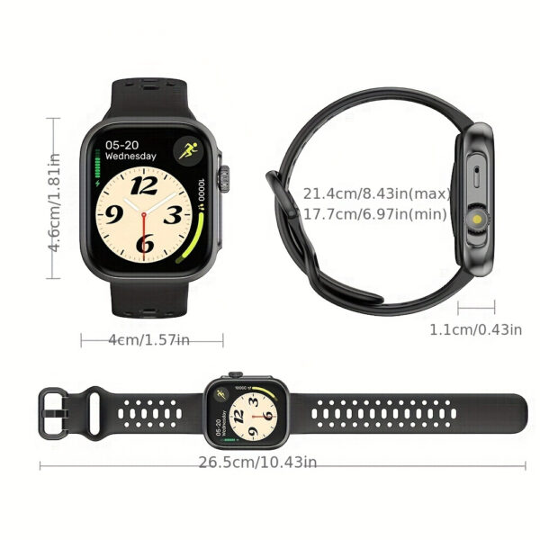 GPS Smart Watch, GPS Smart Watch For Men Women [GPS, Alexa Built-in], 24/7 Stress Monitor, Sleep & Fitness Tracker, Wireless Call, 100+ Sports Modes, Smart Watches For Android IOS (white) - Image 2