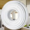 3/ 4 Inch PEX- B Flexible Pipe Tubing 500 Feet for Hot and Cold Potable Water Plumbing Applications with Free and Clamps White