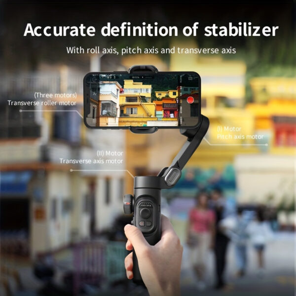 3-axis Handheld Gimbal Stabilizer Foldable Smartphone Video Recording Vlog PTZ Stabilizer-The Perfect Valentine'S Day Gift For A Boyfriend And Girlfriend - Image 2