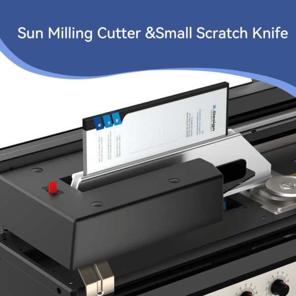 A4 Size Semi-Automatic Hot Melt Glue Book Binding Machine - Fully Auto Adhesive, 8-Tip Tungsten Steel Milling Knife, Dust Collection & Smoke Filtration System, Manual Scale Adjustment for Office & School Use, Professional Desktop Design, Durable Construction - Image 4