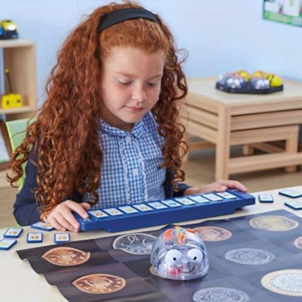Blue Bot Floor Robot Single See Say for Classroom Teaching Learning Coding for Beginner - Image 8