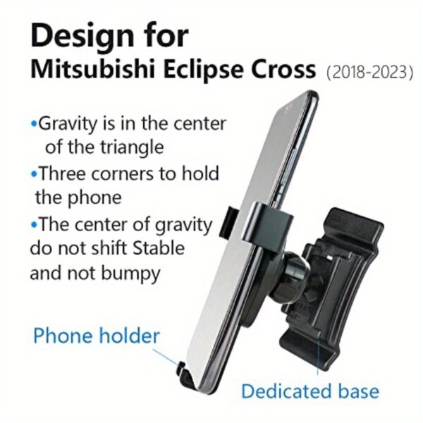 Car Phone Holder for Mitsubishi Eclipse Cross 20182025 EC Auto Accessories Navigation Bracket Interior Decoration Mobile Cell Phone Mount - Image 7