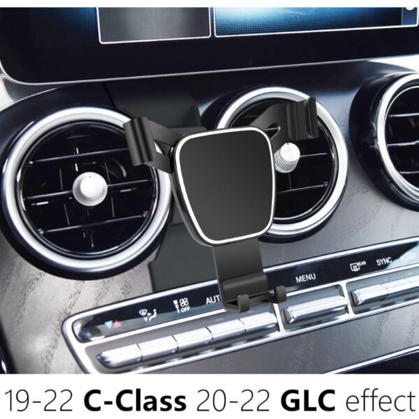 Car Phone Holder for Mercedes Benz C Class 20192021 c260 c200 c300 GLC Class 20202022 GLC260 GLC300 Auto Accessories Navigation Bracket Interior Decoration Mobile Cell Phone Mount - Image 2