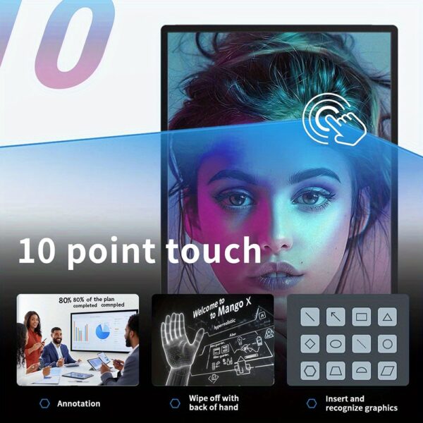 Smart Board 49 Inch with 4K UHD Touch Screen, Dual System Interactive Whiteboard for Office, School & Business, Digital All-in-One Board - Image 5