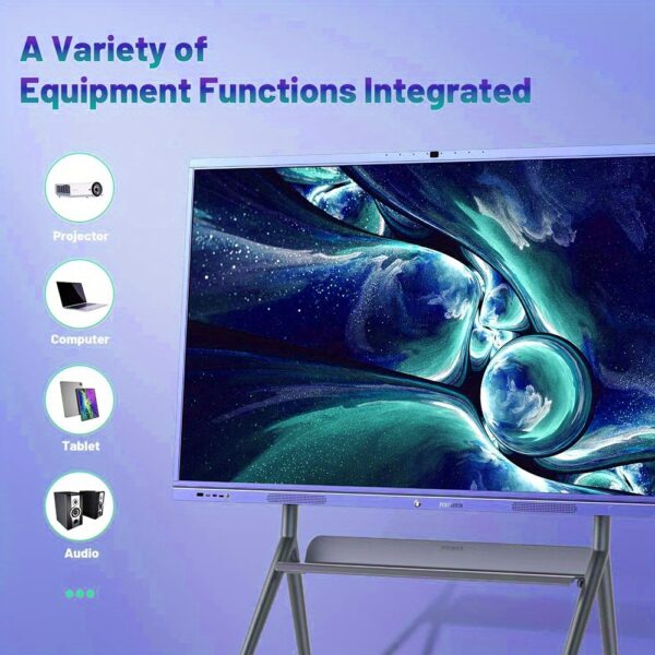 4K UHD 65 Inch Smart Board, Interactive Whiteboard with Dual System, All-in-One Touch Display for Schools, Offices, and Presentations - Image 5