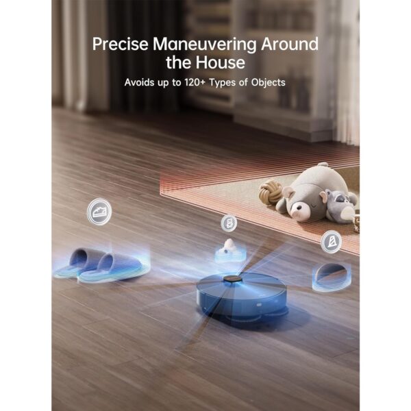 DREAME Refurbished X40 Ultra Smart Robotic Vacuum with Removable & Liftable Mop, 12, 000Pa Suction, Side Brush Extensive Cleaning, 158°F Mop & Washboard Self Cleaning, Auto-Empty, Auto Refill, liftable Brushes - Image 6