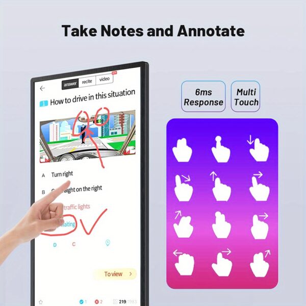 Smart Board 49 Inch with 4K UHD Touch Screen, Dual System Interactive Whiteboard for Office, School & Business, Digital All-in-One Board - Image 4