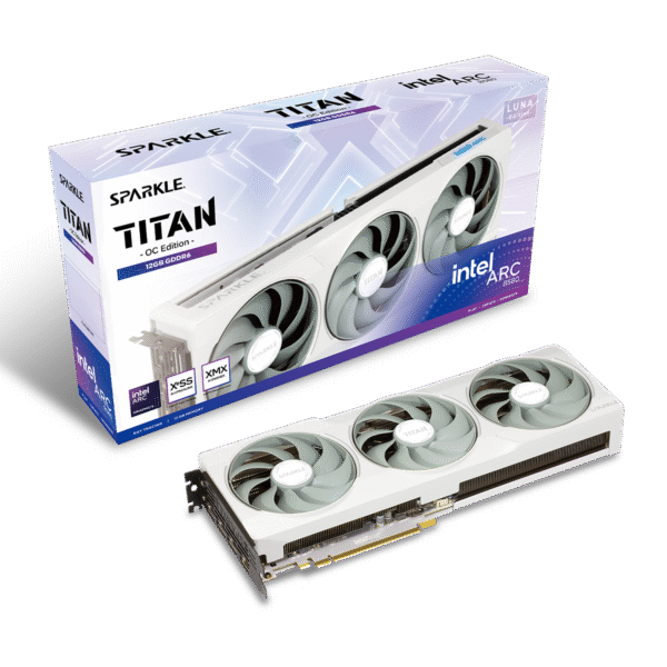 Sparkle Intel ARC B580 TITAN Luna OC 12GB GDDR6 Graphics Card