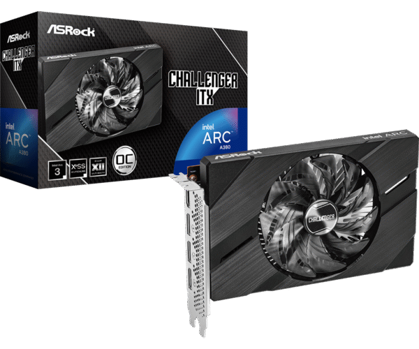 Intel ARC A380 Challenger ITX OC 6GB GDDR6 PCI-Express Graphics Card