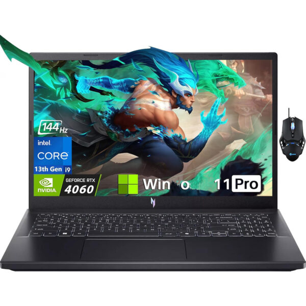acer Nitro V 15 Gaming Laptop 15.6" FHD IPS 144Hz Display, Intel i9-13900H, 32GB RAM DDR5, 1TB SSD, GeForce RTX 4060,Wi-Fi 6, Backlit Keyboard, Windows 11 Pro