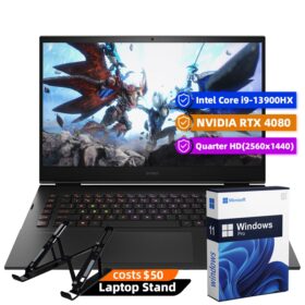 HP Omen Gaming Laptop, 17.3" 2560 x 1440 165Hz, Intel Core i9-13900HX 24-Core, NVIDIA GeForce RTX 4080 12GB, 32GB DDR5, 1TB SSD, Windows 11 Pro, RGB Backlit KB, Wi-Fi 6E, Black