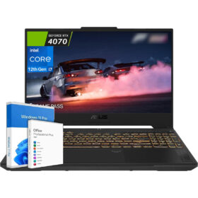 ASUS TUF 15.6 Gaming Laptop, 15.6" FHD 144Hz Display, Intel i7-13620H (Beats i9-12900), NVIDIA GeForce RTX 4070, 16GB DDR5 RAM, 1TB SSD, Backlit, Microsoft Office Lifetime License & Windows 11 Pro
