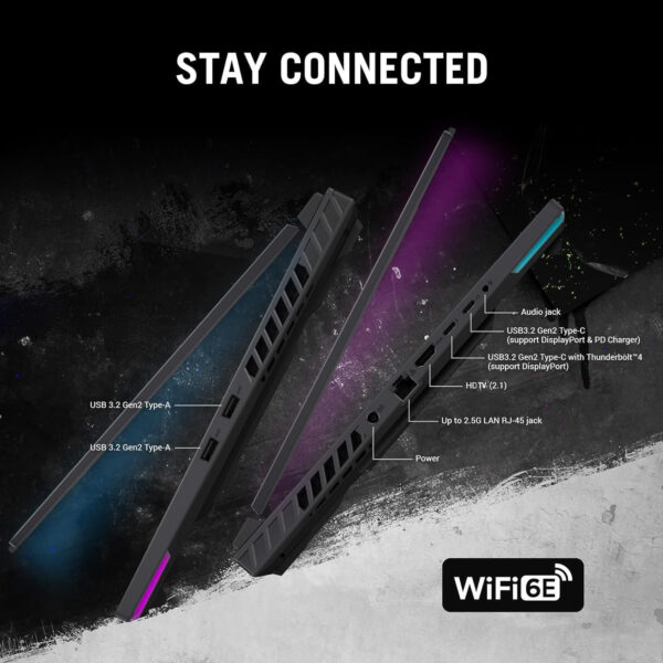 ASUS High Performance ROG Strix G16 Gaming Laptop, 16" 240Hz WQXGA Display, 14th Gen Intel i9-14900HX, 16GB DDR5 RAM, 1TB SSD, GeForce RTX 4060, Backlit KB, WiFi 6E, Windows 11 Pro,with Cefesfy G530 Mouse and Q20 Brush - Image 7