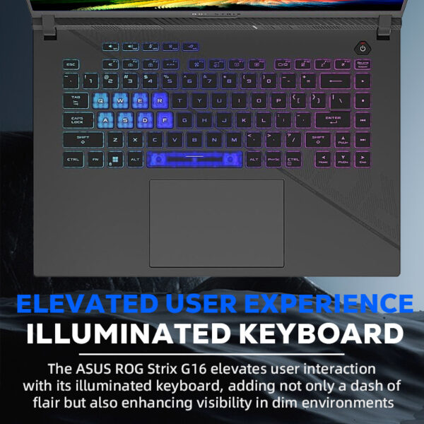 ASUS ROG Strix G16 Gaming Laptop, 16" 240Hz QHD Display, Intel core i9-14900HX, NVIDIA GeForce RTX 4060, 32GB DDR5 RAM, 1TB SSD, Wifi6, Windows 11 Home, with 32GB USB Flash Drive - Image 6