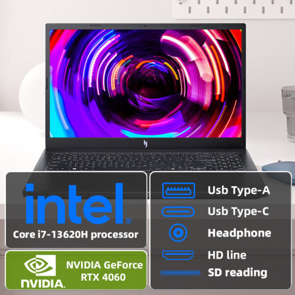 Acer Newest Nitro V Gaming Laptop, 15.6" 144Hz FHD Display, 13th Gen Intel Core i7-13620H, GeForce RTX 4060, 32GB DDR5, 2TB SSD, Backlit keyboard, Wi-Fi 6, Windows 11 Home - Image 5