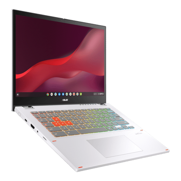 ASUS Chromebook Vibe CX34 Flip Cloud Gaming Laptop with Stylus, 14" 144 Hz Touch Display (1920x1200), Intel® Core™ i5-1235U Processor, 256GB SSD, 8GB RAM, ChromeOS, Pearl White, CX3401FBA-DH586T-S