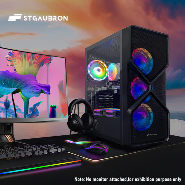 STGAubron Gaming PC Computer Desktop, GeForce RTX 2060 Super 8G, Core I7 8th up to 4.1GHz, 16G DDR4, 1T SSD, WiFi 6, RGB Fan x6, Windows 11 Home - Image 6