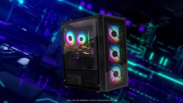 STGAubron-Gaming PC Computer Desktop-RX 550 4GB-Intel i7 Xeon E5 2.8GHz-16GB RAM-512GB SSD WiFi Wirless-5.0, W10H64, RGB Fanx4, RGB Keyboard & Mouse & Mouse Pad-Gaming Computer Tower-for Gamer, Streaming - Image 6