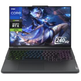 Lenovo Legion Pro 5i Gaming Laptop 16" WQXGA 240Hz Display, Intel 24-Core i9-14900HX & NVIDIA GeForce RTX 4070, 64GB DDR5 RAM 4TB SSD, RGB Backlit Keyboard, Windows 11 Home, Onyx Gray, Multitask Computing, Sleek Modern Design, Durable Construction