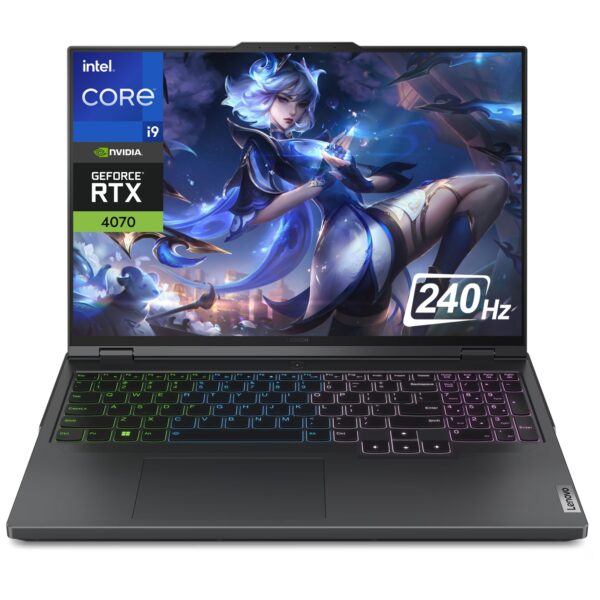 Lenovo Legion Pro 5i Gaming Laptop, 16" WQXGA 240Hz Display, Intel 24-Core i9-14900HX, NVIDIA GeForce RTX 4070, 64GB DDR5, 4TB SSD, Backlit Keyboard, Windows 11 Home, Onyx Gray