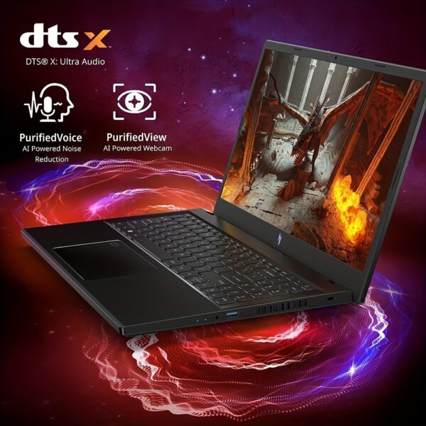 Acer 2024 Newest Nitro V 15 Gaming Laptop - 15.6" 144Hz FHD IPS Display, Intel 10-Core i7-13620H, NVIDIA GeForce RTX 4060, 64GB DDR5 RAM, 1TB SSD, Windows 11 Pro, Wi-Fi 6, True Backlit Keyboard, Obsidian Black, Highperformance Computing | Sleek Design | Gddr6 Vram - Image 5