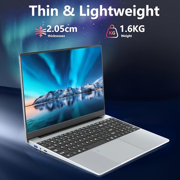 2025 Latest Laptop 15.6'', 32GB Dual Channel RAM 512GB SSD, Intel N5095 Processor (up to 2.9GHz), 1080P Full HD Display, Backlit Keyboard, Fingerprint Recognition, Webcam, USB 3.0, WiFi 5.0, Latest Laptop - Image 6