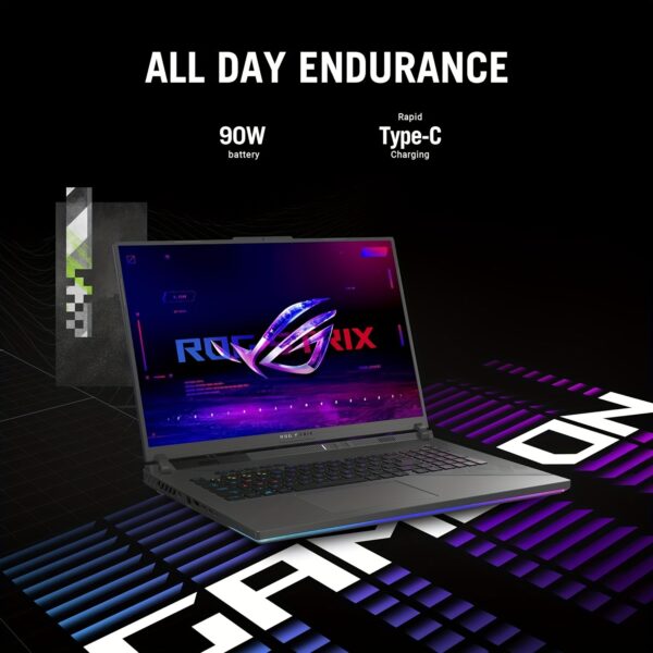 ASUS 2024 Newest ROG Strix G16 Gaming Laptop, 14th Gen 24-Core I9-14900HX(24 Cores), GeForce RTX 4060 8GB GDDR6, 16" 240Hz QHD+ Screen, 64GB DDR5, 2TB SSD, Backlit KB, Wi-Fi 6E, Win11 Pro, with Mouse - Image 6