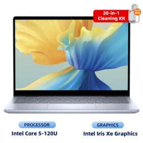Dell Inspiron 14 7740 2-in-1 Laptop, 14" FHD+ Touchscreen, Intel Core i5-120U Processor, 8GB DDR5 RAM, 512GB SSD, Intel Iris Xe Graphics, 10-Hr Battery, Wi-Fi 6E, Backlit Keyboard, Camera, Windows 11 Home, Ice Blue with Cleaning Brush, Touchscreen Notebook | Thin Bezel Display | Vibrant Color Lid
