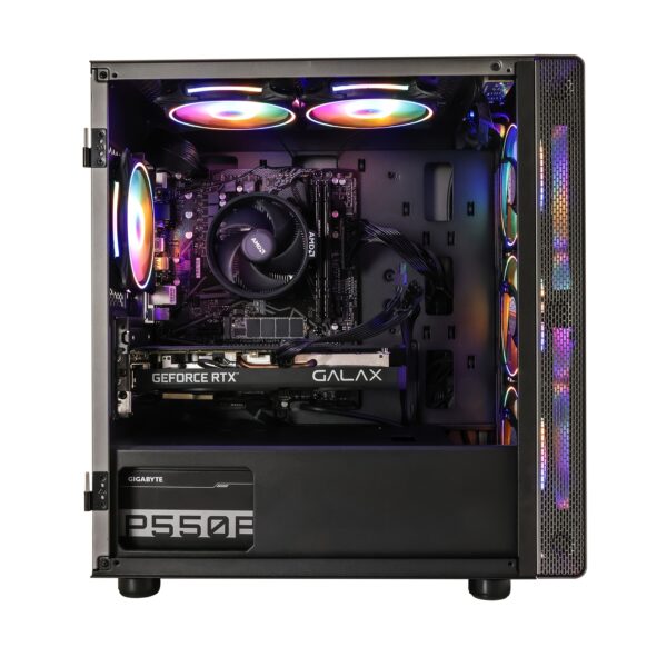 MXZ Gaming PC Desktop Computer, AMD Ryzen 5 5600 3.7GHz, B450, 16GB DDR4, NVME 500G/1TB SSD, 6RGB Fans, Gamer Desktop Computer Optional RX 6650XT/RTX 2060S/RTX 4060/RTX 3060TI/RX 7700XT/RTX 3060 - Image 6