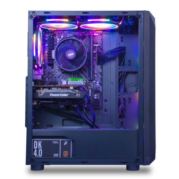 MXZ Gaming PC Computer AMD Ryzen 5 5500 3.6GHz, 16GB (8G*2) DDR4 3200, NVME 500G/1 TB SSD, 6RGB Fans, WIFI &Gamer Desktop Computer Optional GTX 1660S/RTX 3060/RTX 4060/RX6750GRE/RX7600/RTX2060S - Image 2