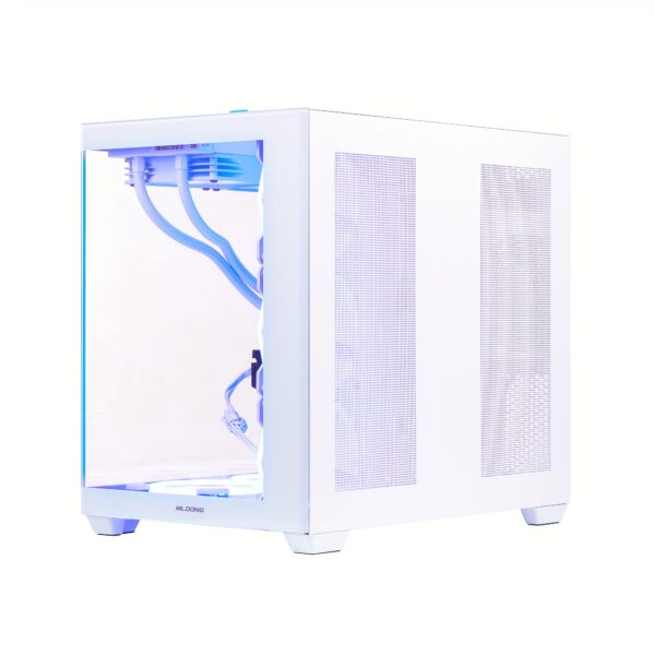 Mloong Gaming PC Intel Core i9-14900KF & GeForce RTX 5080 Gaming Desktop with 2TB NVMe SSD, 64GB DDR5, 7-Airflow RGB Fans, Water Cooling & RGB Lighting - 4K Gaming, White/Blue Design, Highperformance Computer, Modern Computer Case, Advanced Cooling System, Highend Computer, Sleek Design, Highquality Components, Esports Players - Image 10