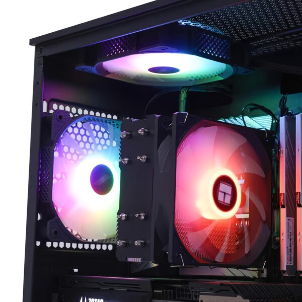 MXZ High Performance Gaming PC, AMD Ryzen 5 9600X, GeForce RTX 4070 Super, B650, 16GB DDR5, 1TB NVME, 5 RGB Fans - Image 4