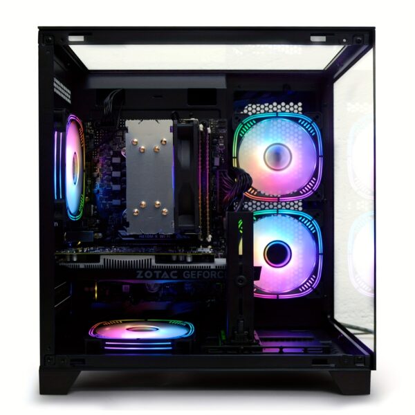 LXZ Gaming PC Desktop, I5-12400F, 2.5GHz, GeForce RTX 3050 6GB, 16GB DDR4 RAM, 1TB NVME SSD, for Gaming And Work, Black - Image 2