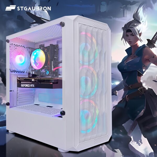 STG Aubron Gaming Computer Desktop, GeForce RTX 3050 Ti M8G, Core i7 up to 3.9GHz, 16G Ram, 1T SSD, 600M WiFi 6, RGB Fan x4, RGB Mouse Pad, Windows10 Home - Image 4