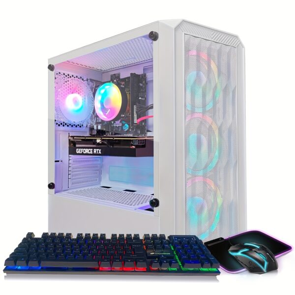 STG Aubron Gaming Computer Desktop, GeForce RTX 3050 Ti M8G, Core i7 up to 3.9GHz, 16G Ram, 1T SSD, 600M WiFi 6, RGB Fan x4, RGB Mouse Pad, Windows10 Home - Image 3