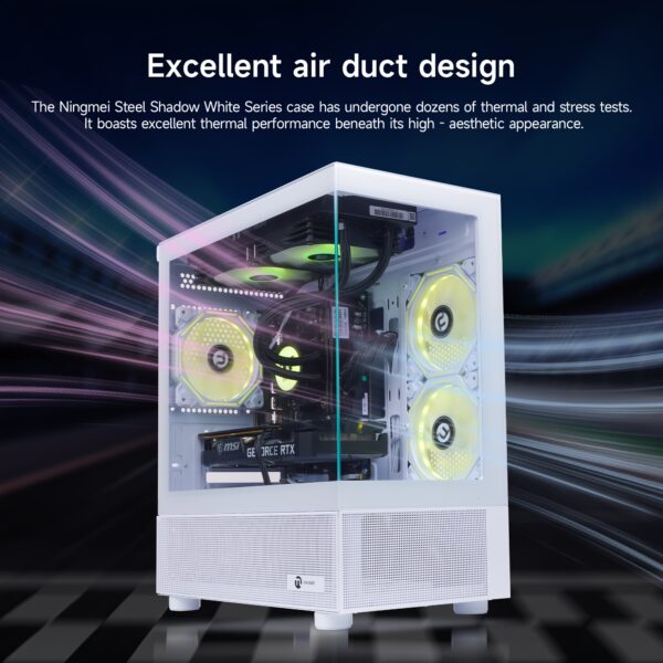 Ningmei Gaming PC AMD Ryzen 7 5700X NVIDIA RTX 4060 32GB RAM 1TB SSD Gaming Desktop - Image 7