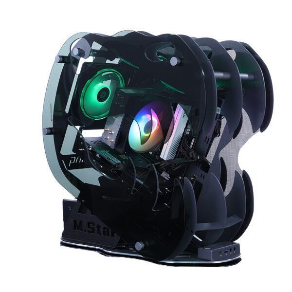 Mloong Gaming PC AMD Ryzen 5 7500F, GeForce RTX 4060 Ti 8G, 1TB NVME SSD, 32GB DDR5, 3ARGB Fans, Gaming Desktop