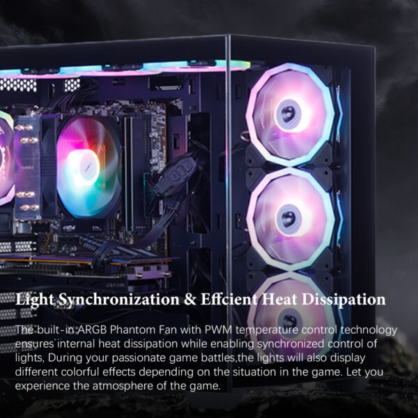 Mloong Gaming PC AMD Ryzen 5 5500 AMD Radeon RX 6600 1TB SSD 16GB RAM Gaming Desktop - Image 7