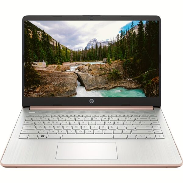 HP 14" Ultral Light Laptop Computer, Anti-Glare HD Display, 4GB RAM, 256GB Storage(128GB EMMC+ 128GB SD Card), Intel Quad-Core N4120, Webcam, Windows 11 Home In S Mode