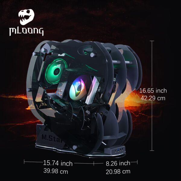 Mloong Gaming PC AMD Ryzen 5 7500F, GeForce RTX 4060 Ti 8G, 1TB NVME SSD, 32GB DDR5, 3ARGB Fans, Gaming Desktop - Image 2