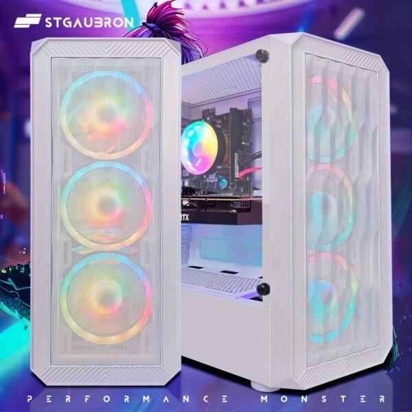STG Aubron Gaming Computer Desktop, GeForce RTX 3050 Ti M8G, Core i7 up to 3.9GHz, 16G Ram, 1T SSD, 600M WiFi 6, RGB Fan x4, RGB Mouse Pad, Windows10 Home - Image 5