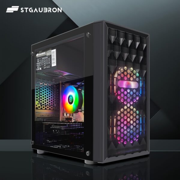 STGAubron Gaming PC Computer Desktop, Radeon RX 560 4G, 10th Gen G5905 3.5Ghz, 16GB DDR4 RAM, 512GB SSD, 600M WiFi, RGB Fan X2, Windows 11 Home - Image 5
