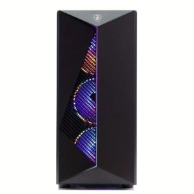 MXZ Gaming PC Desktop Computer, AMD Ryzen 5 5600GT 3.6GHz, AMD Radeon RX Vega 7 Graphics, 16GB DDR4, NVME 1TB SSD, 6RGB Fans, Gamer Desktop Computer (R5 5600GT)