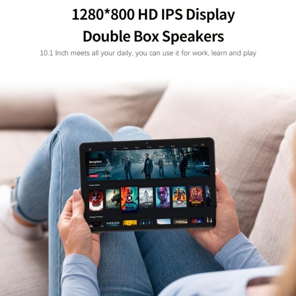 Crelander Tablet With Keyboard, 2-in-1 Tablet, 6GB+128GB, 10-inch Tablet With Case, Mouse, Stylus, 5000mAh Battery, WiFi, Android - Image 4