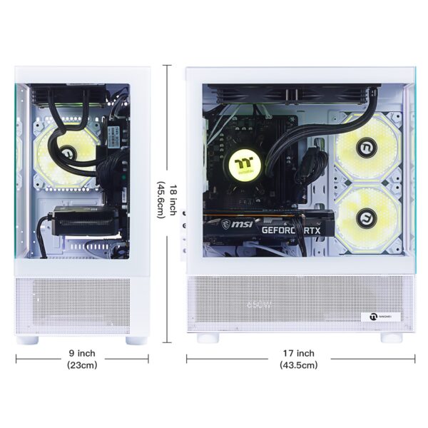 Ningmei Gaming PC AMD Ryzen 7 5700X NVIDIA RTX 4060 32GB RAM 1TB SSD Gaming Desktop - Image 2