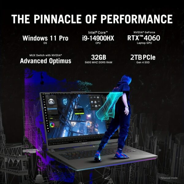 ASUS 2024 Newest ROG Strix G16 Gaming Laptop, 14th Gen 24-Core I9-14900HX (24 Cores), GeForce RTX 4060 8GB GDDR6, 16" 240Hz QHD+ Screen, 32GB DDR5, 2TB SSD, Backlit KB, Wi-Fi 6E, Win11 Pro, With Mouse - Image 2